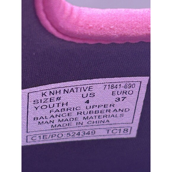 Bogs Rain Boots Kids Pink Green NH Native Pattern Waterproof 71841 YTH Size 4 - Picture 5 of 13